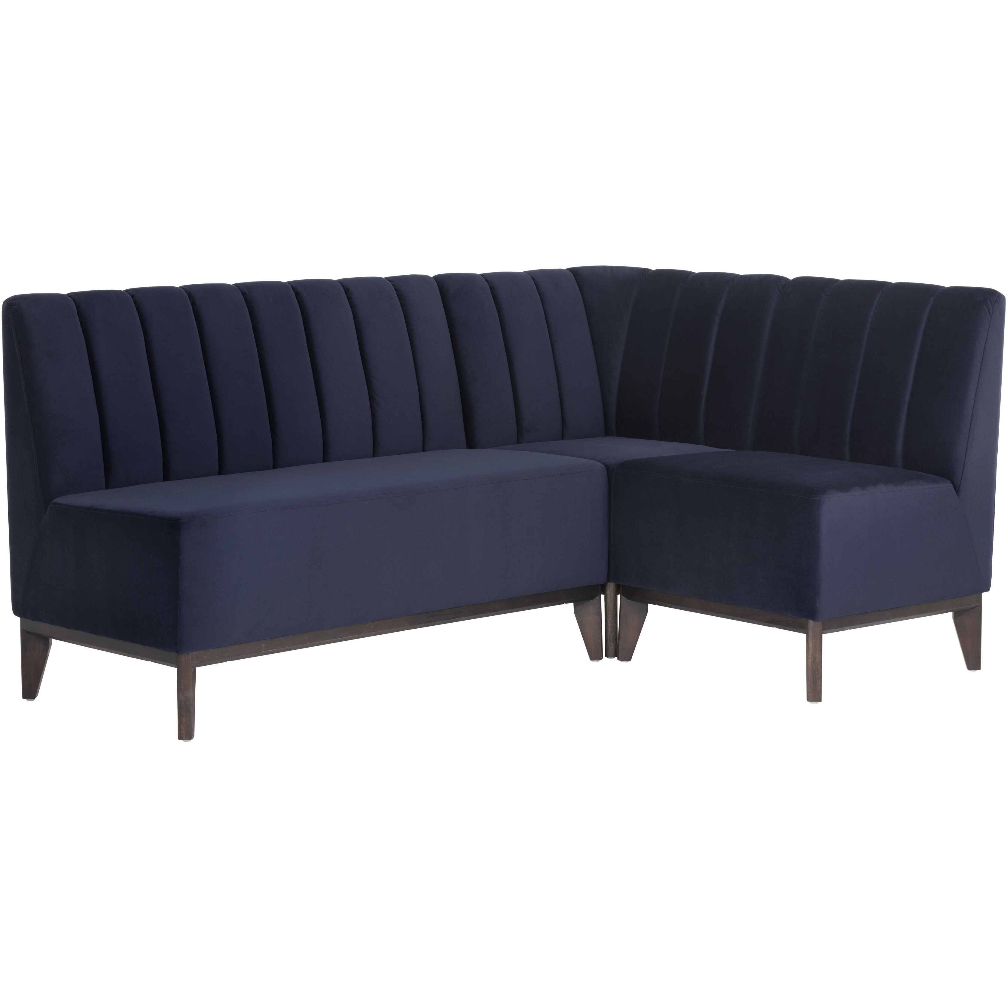 Kosovo Brown / Abbington Navy Banquette